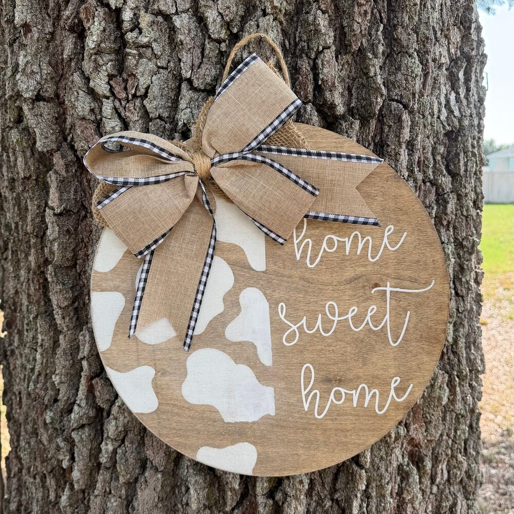 Handmade Front Door Home Sweet Home Sign